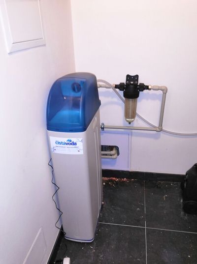 Realizace - montáž změkčovače vody, Bašť