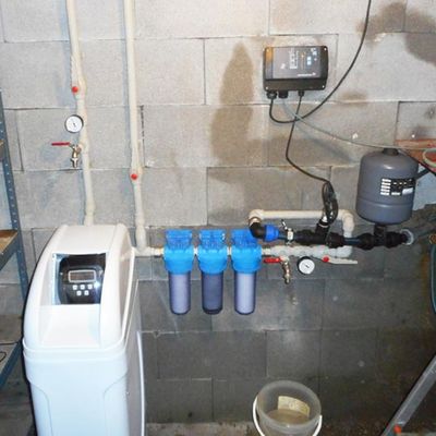 Realizace - změkčení vody a UV dezinfekce