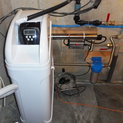 Realizace - změkčení vody a UV sterilizace